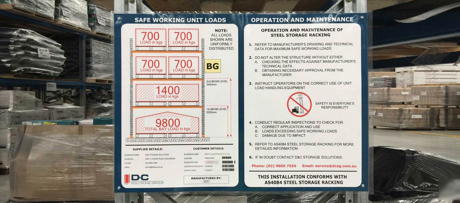 How to keep your Pallet Racking Safe and Certified?