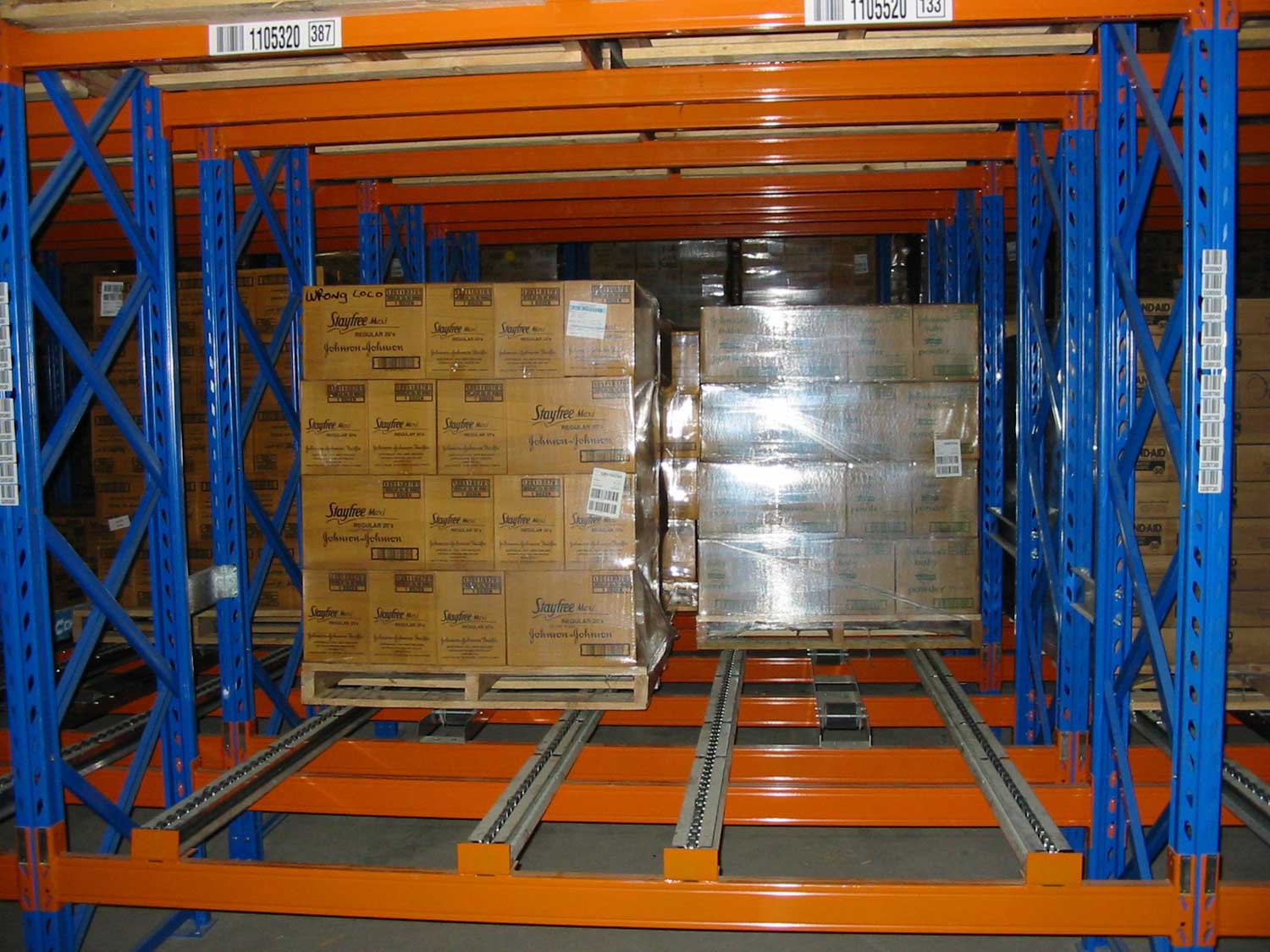 Push Back Pallet Racking